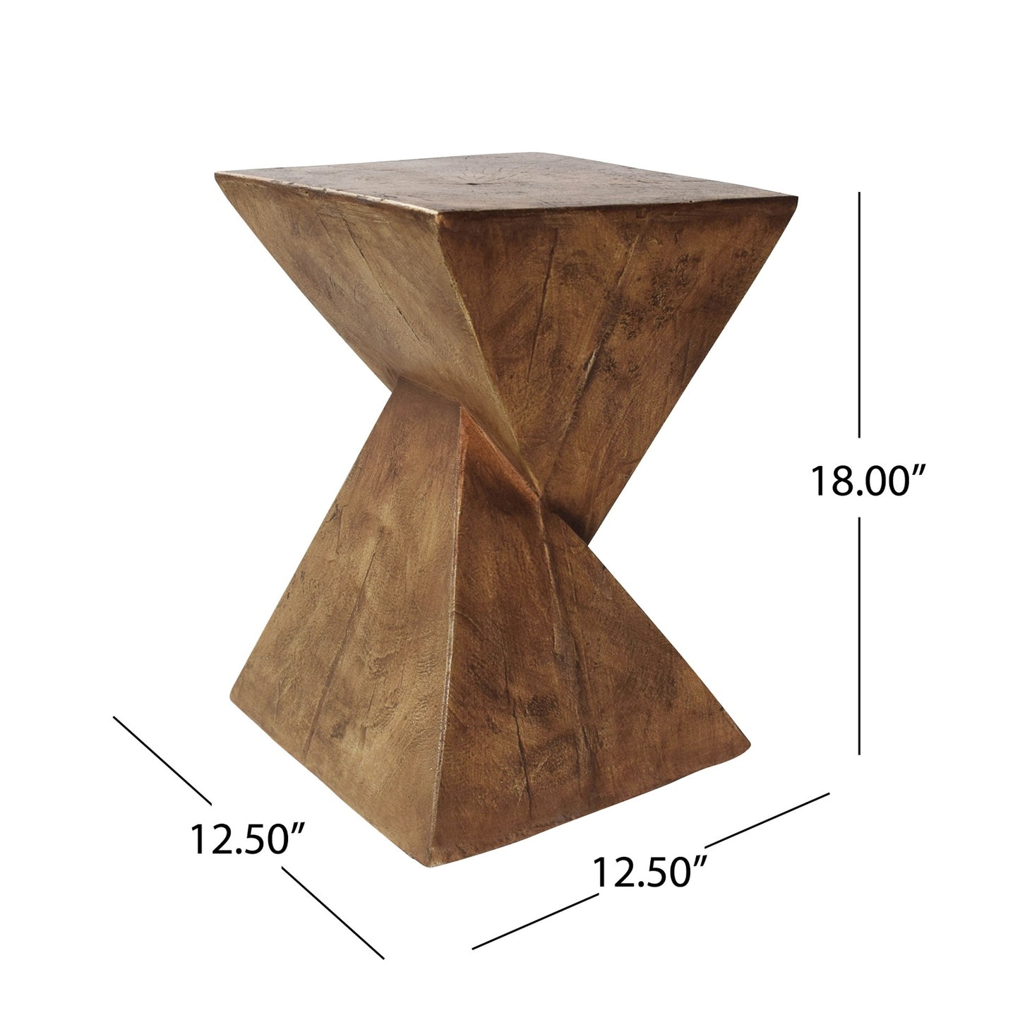 Tess Side Table — Hand-Painted Hourglass Accent Table | Seraph & Stone