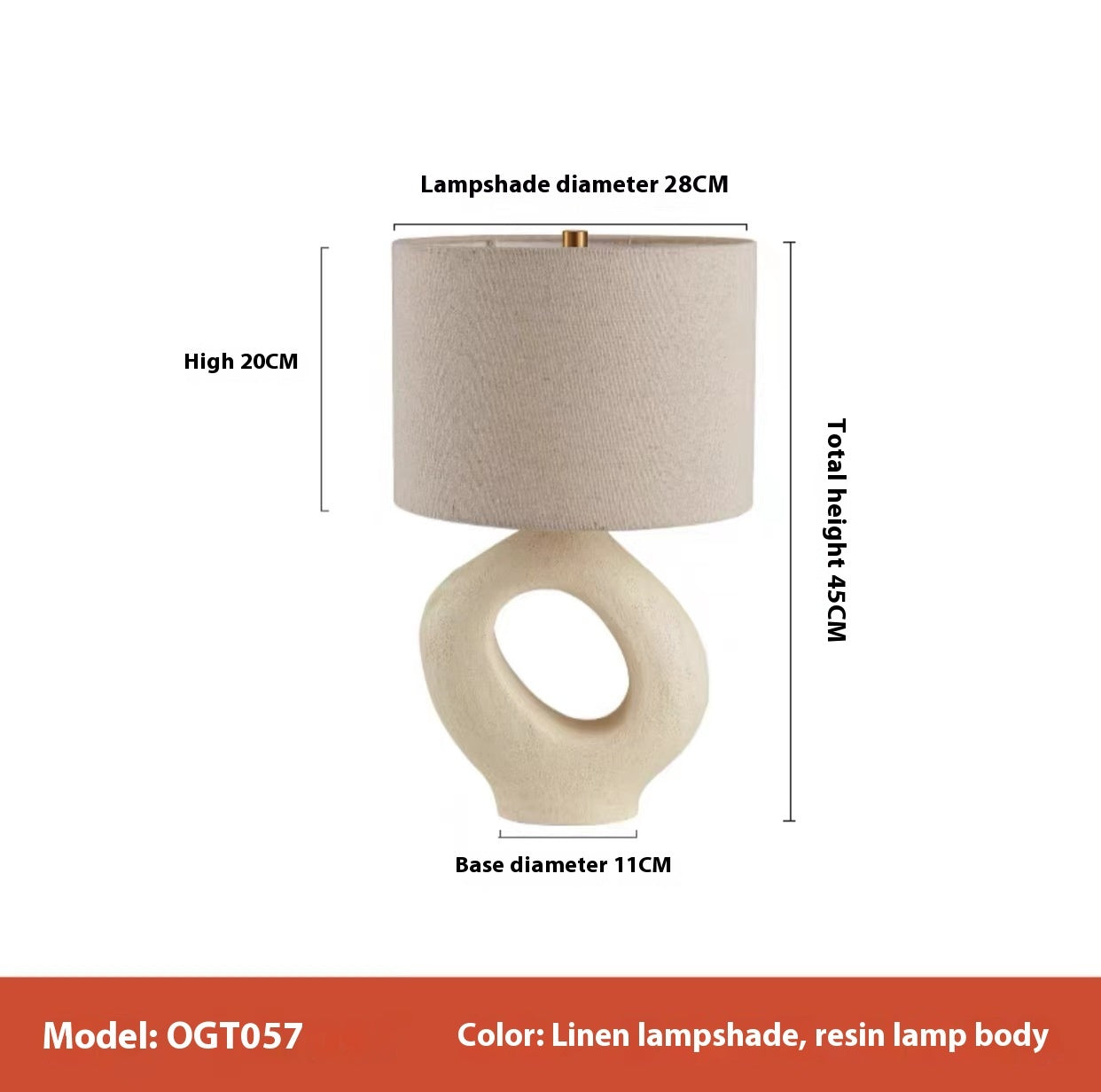 Mid-Century Retro Table Lamp – American Vintage Desk & Bedside Light