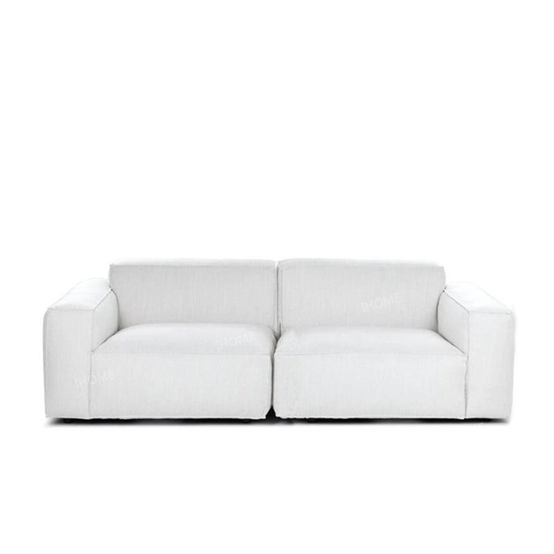 Modern Velvet L-Shaped Sofa Combination “Tofu Piece” — Senior Three & Four Sizes