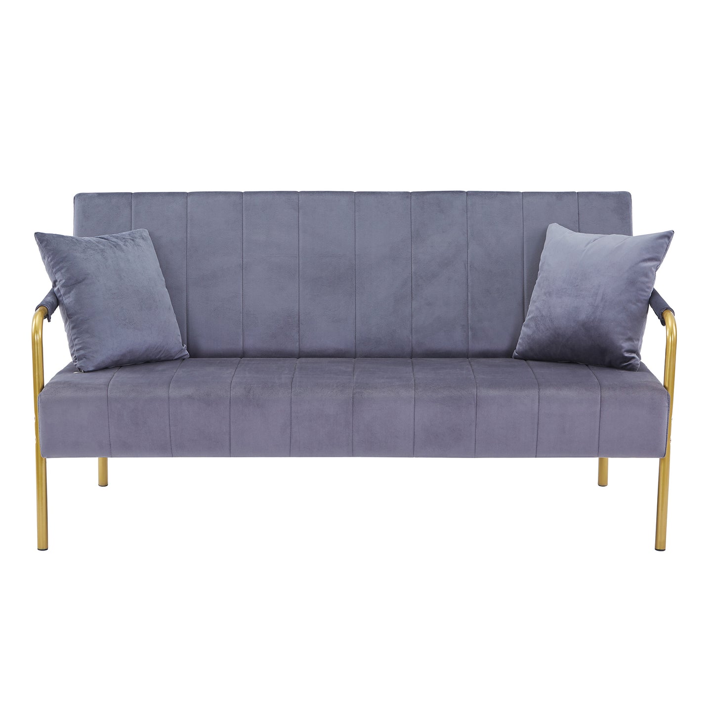 Modern Velvet Loveseat Sofa – High-Back, Solid Wood Frame | Seraph & Stone