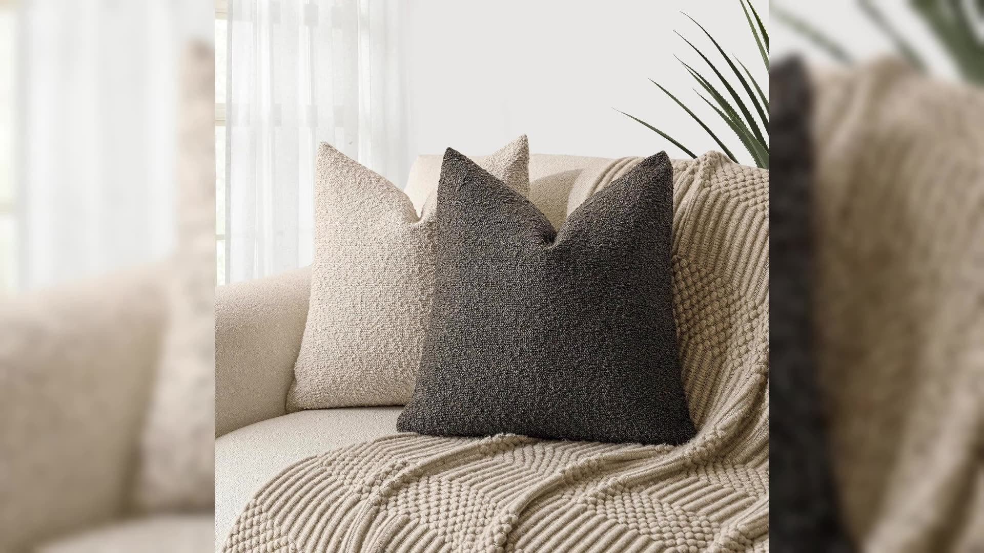 Boucle Throw Pillow Covers