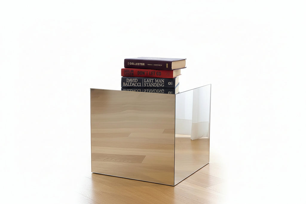 Mirror Acrylic Cube Coffee Table