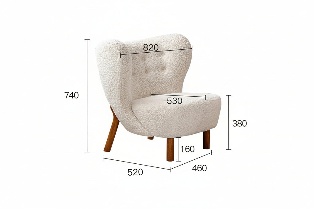 Bouclé Lounge Chair