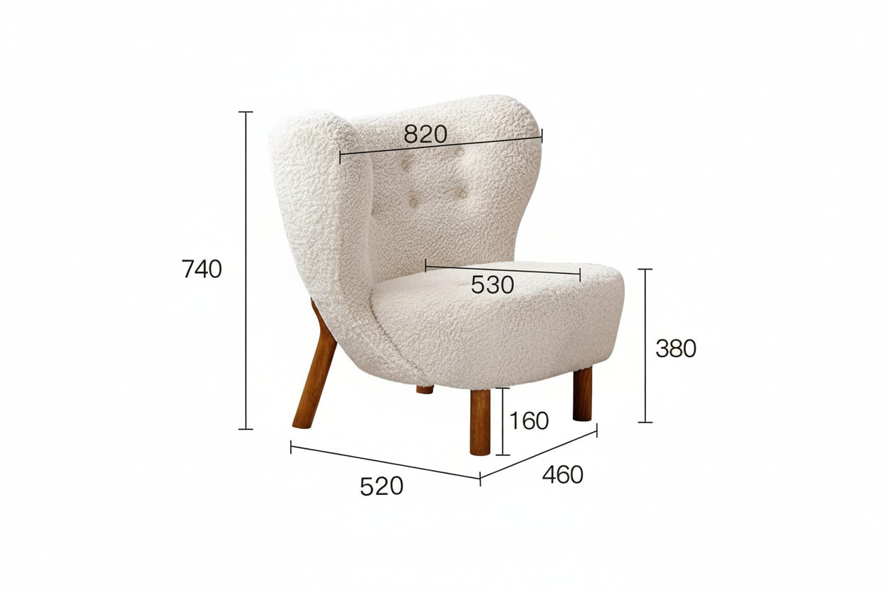 Bouclé Lounge Chair
